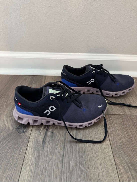 On Running Shoes - On Running Women’s Sneakers - Navy and Light Purple